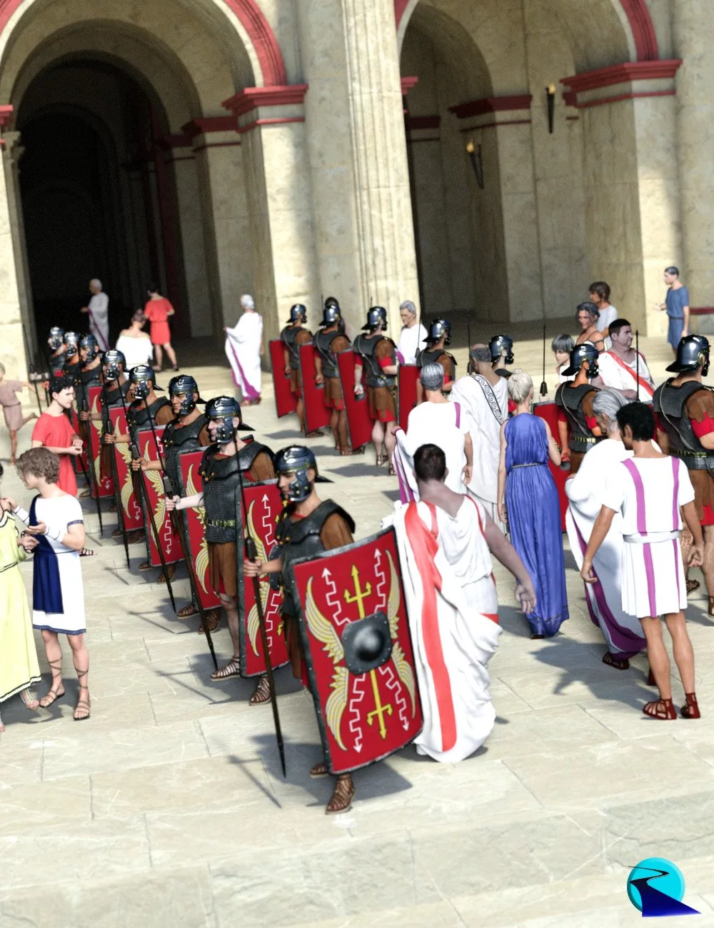 Now-Crowd Billboards - Roman Legionaries Guarding (Roman Legion Vol IV)