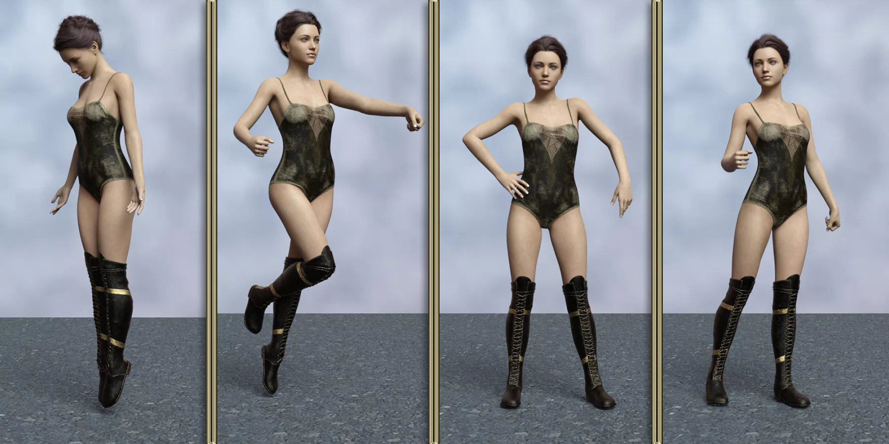 Random Casual Poses Genesis 8.1