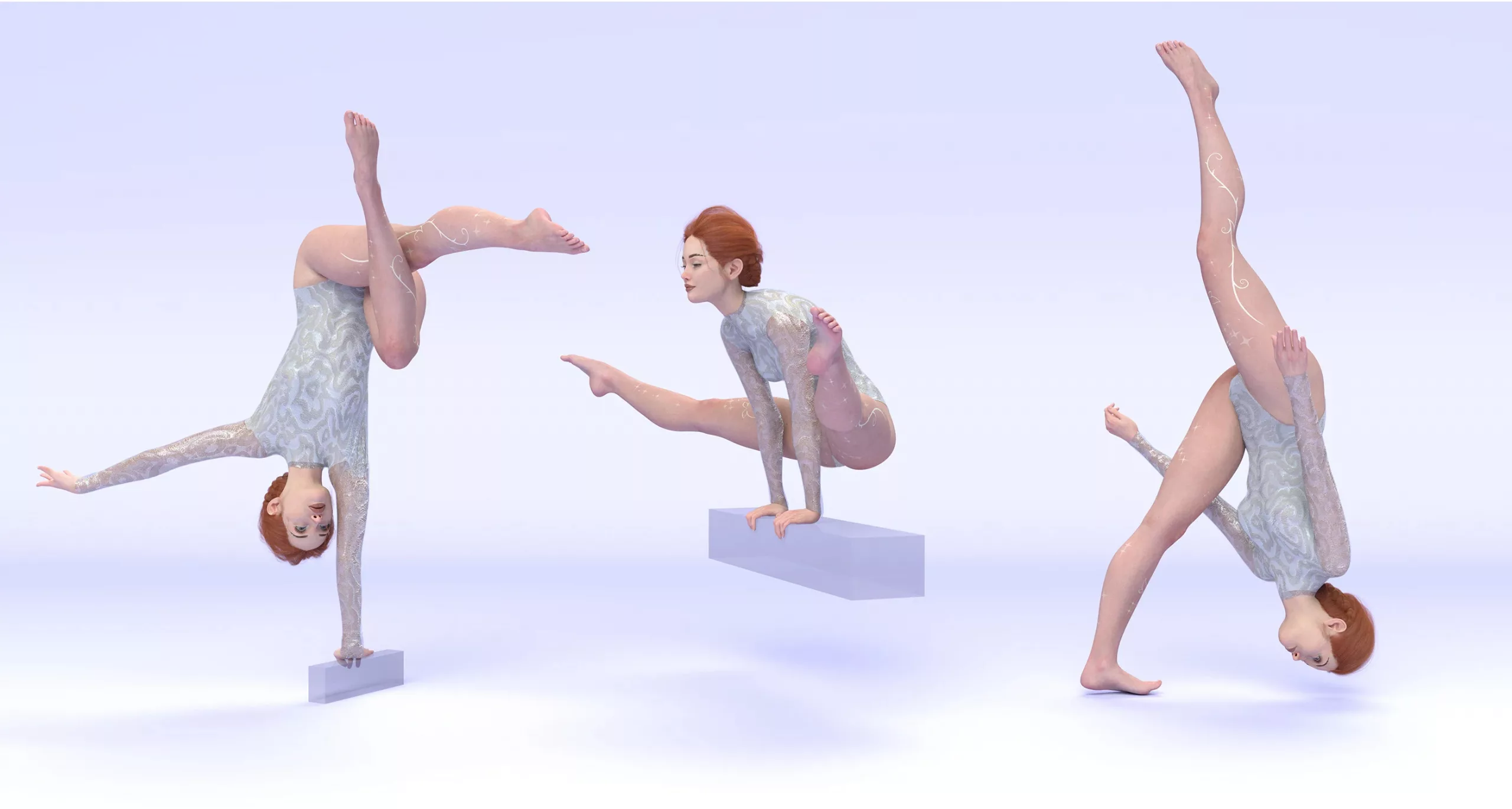 Skillful Routine Gymnastic Poses for Genesis 9, 8 and 3