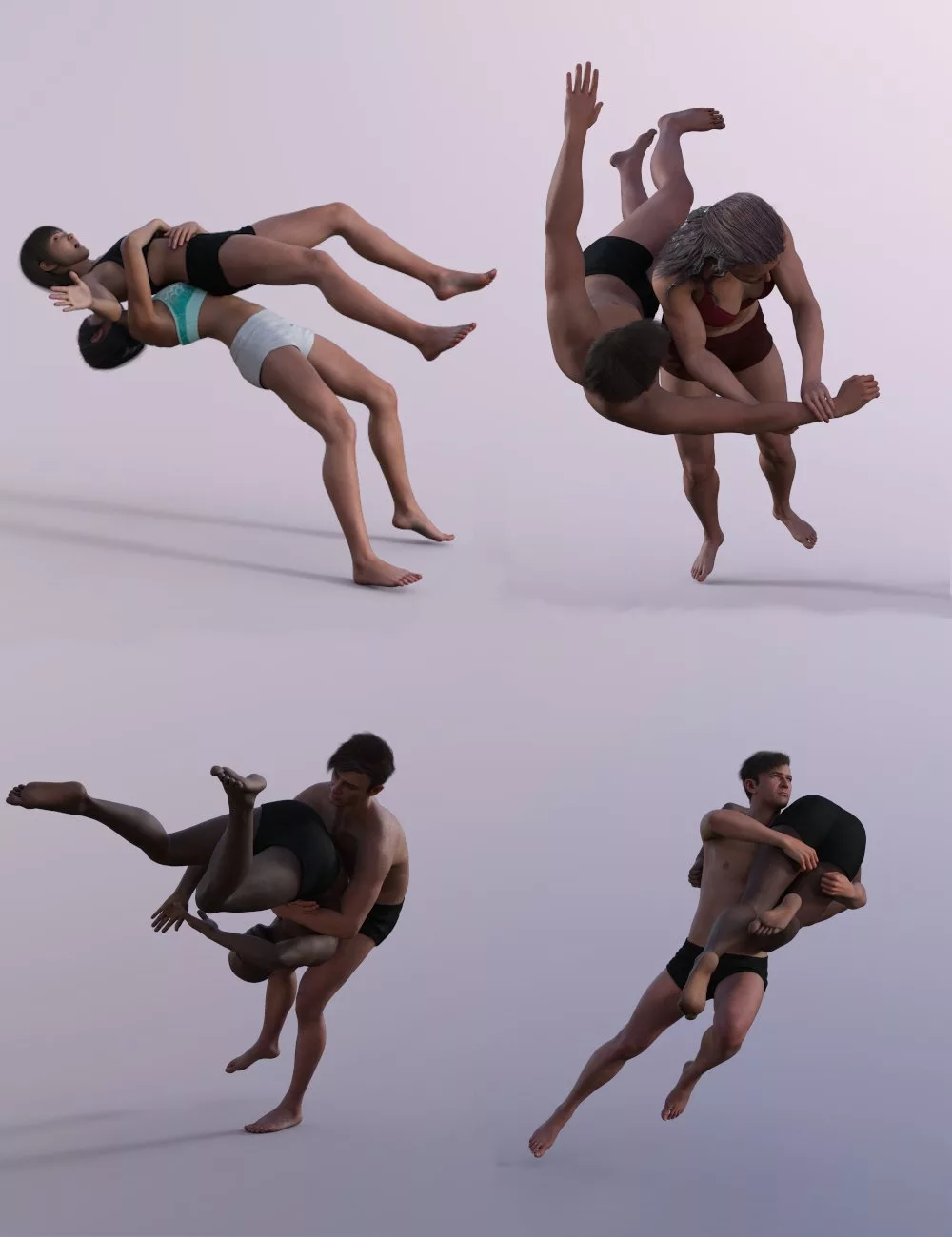 Takedowns, Trips and Throws Poses for Genesis 9