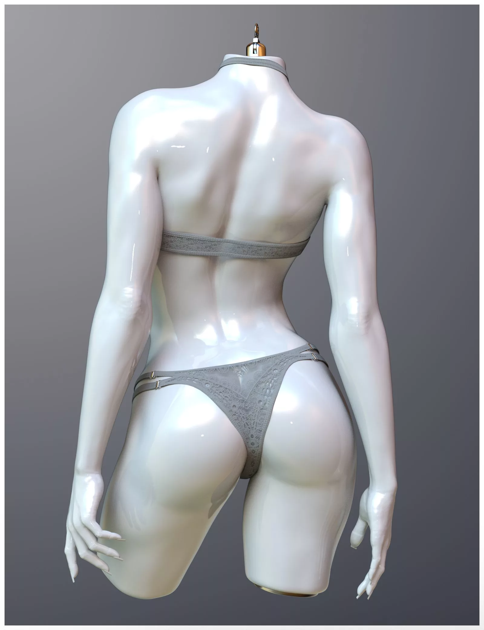 X Fashion Hollow Touch Lingerie Set for Genesis 9