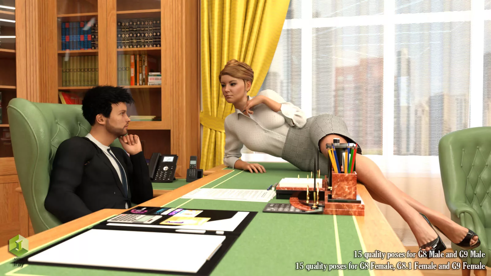 ALX Boss and Secretary Poses for G8F, G8.1F, G8M, Genesis 9