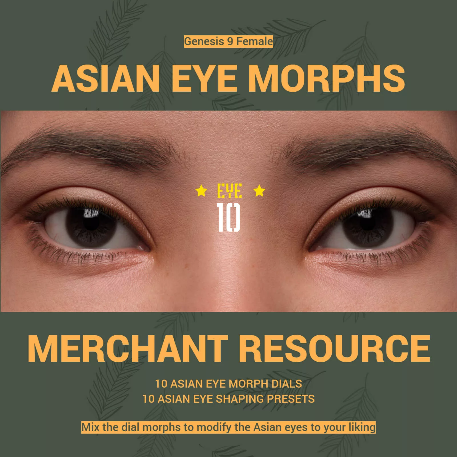 Asian Eye Morphs for G9 Merchant Resource