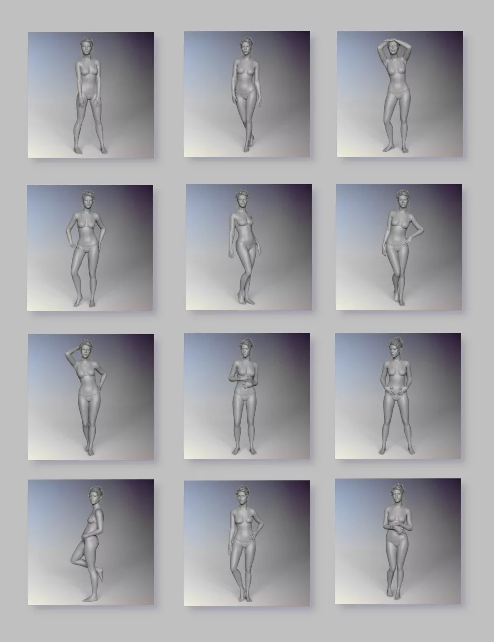 Classic Standing Poses for Genesis 9 Female