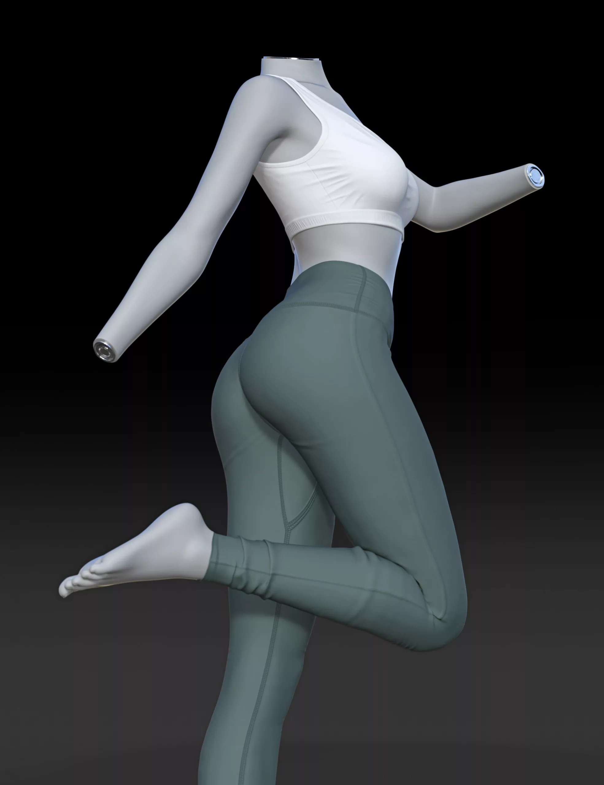 dForce SU Yoga Clothes for Genesis 9, 8.1, and 8 Female