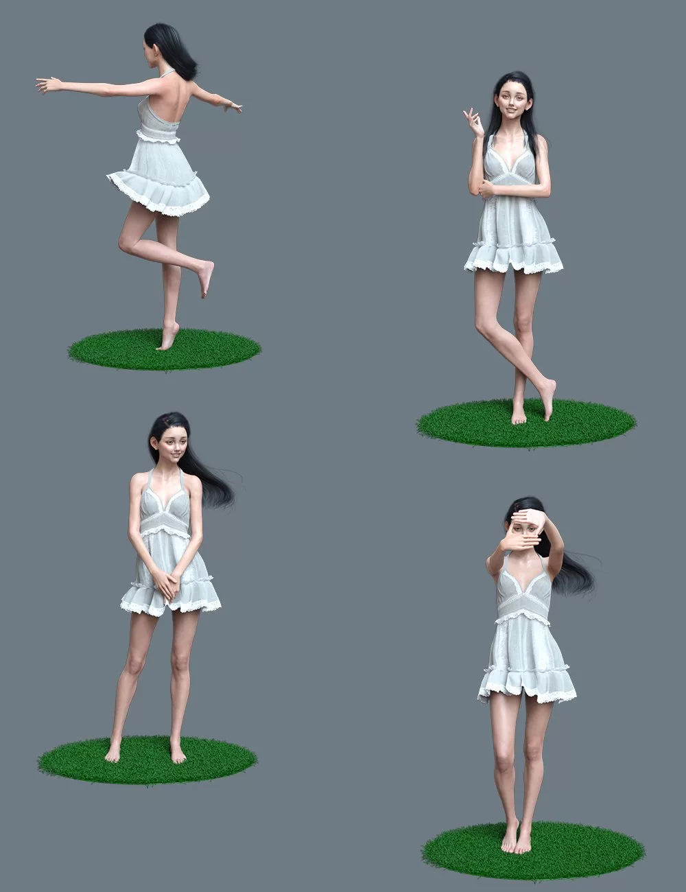 For a Lady Poses for Fredda