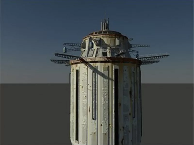 SciFi Shipping Station (Poser & OBJ)