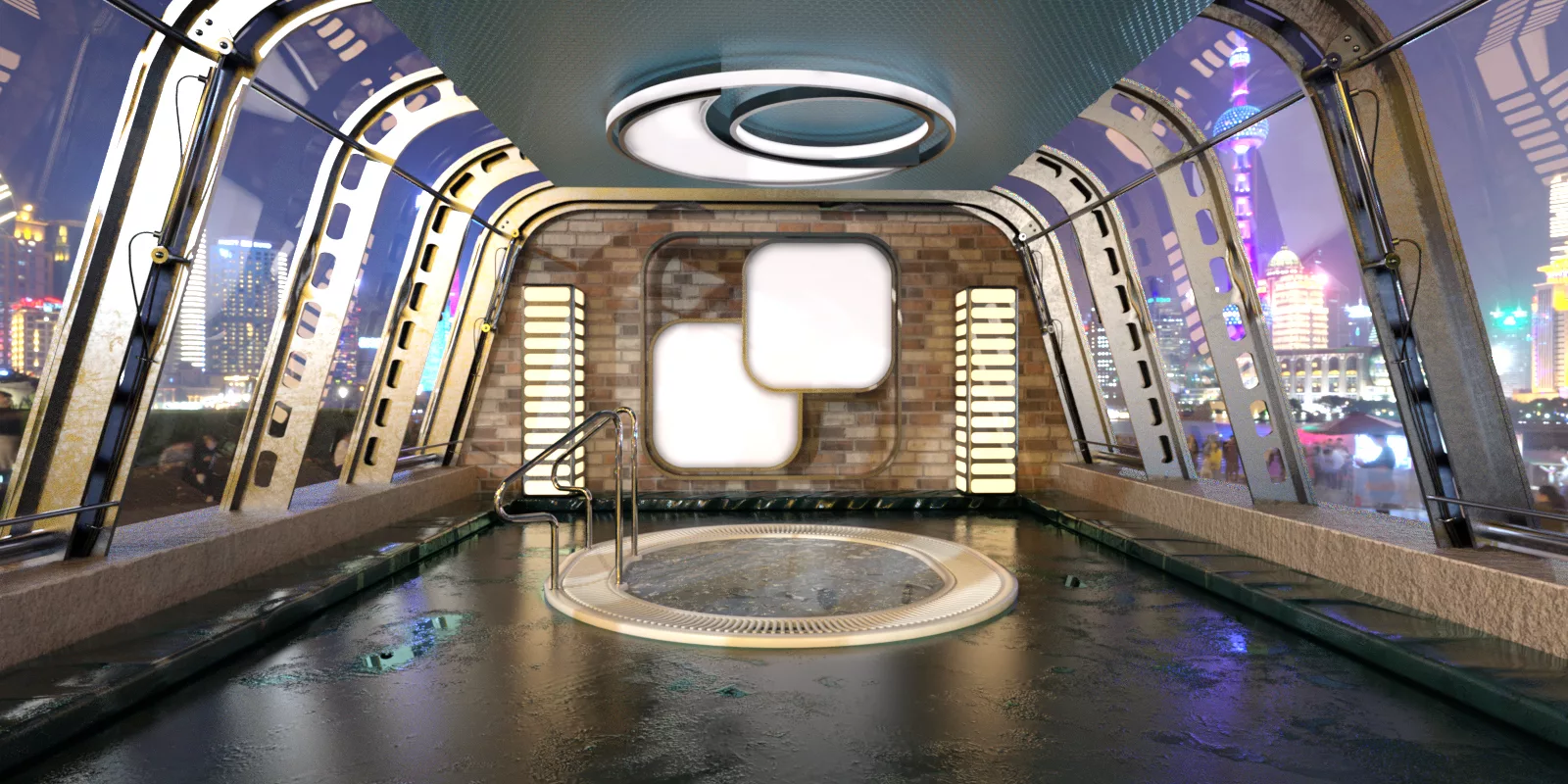 Penthouse bathroom for DAZ and Poser