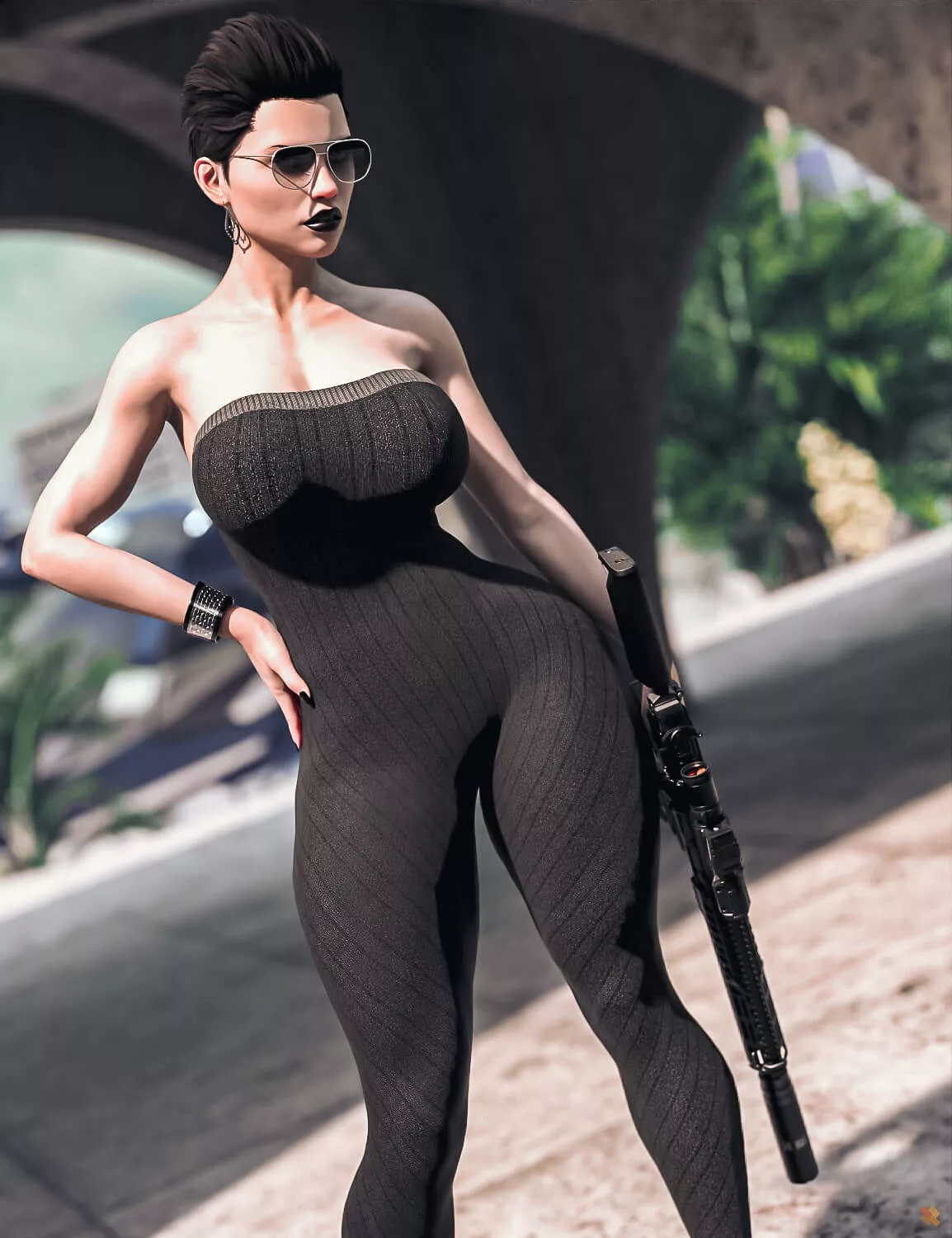 Jem Star Bodysuit for Genesis 8 Female