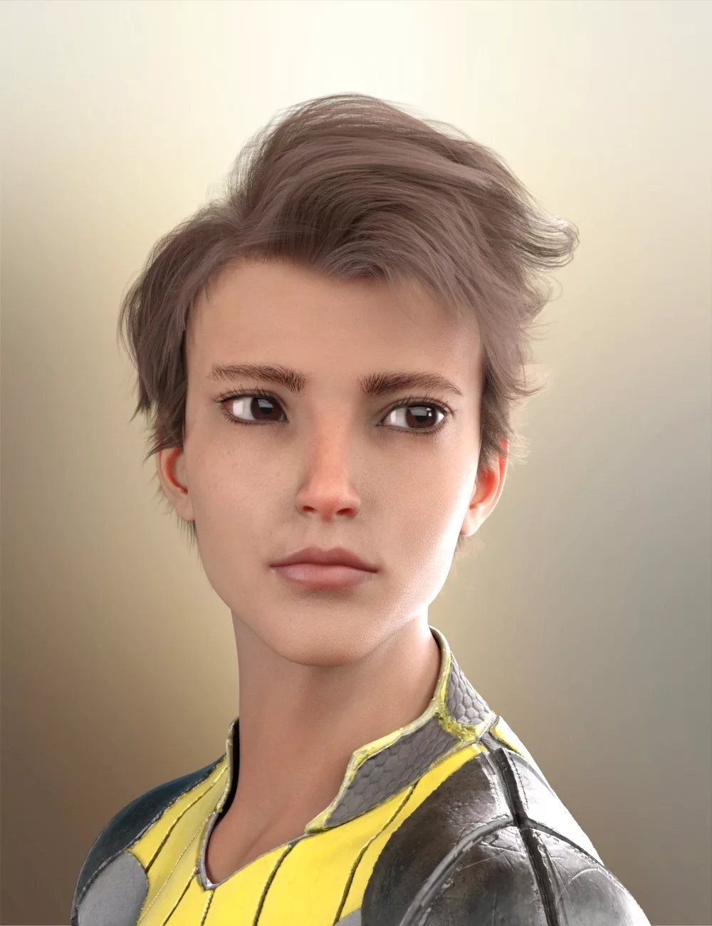 Redz dForce Viscount Hair for Genesis 8 and 8.1 Males