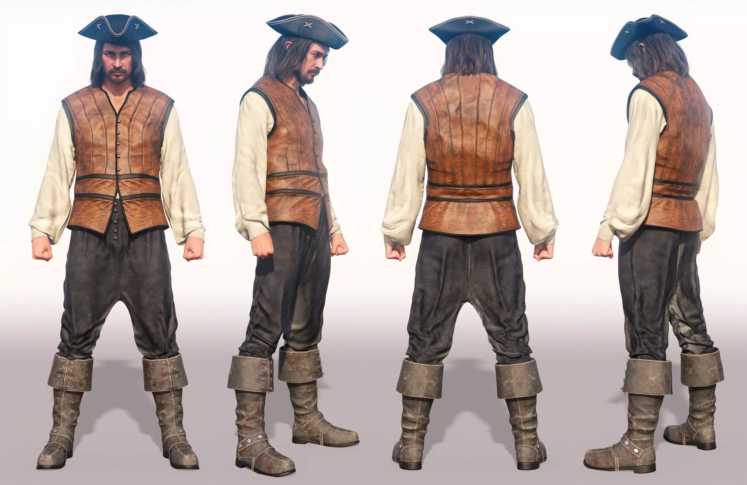 dForce Brave Corsair Outfit for Genesis 9
