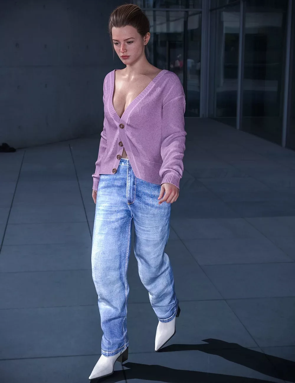 dForce Casual Style Girl Outfit for Genesis 9