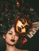 Elisabetta La Rein Magical Headdress For Genesis 9, 8.1, and 8