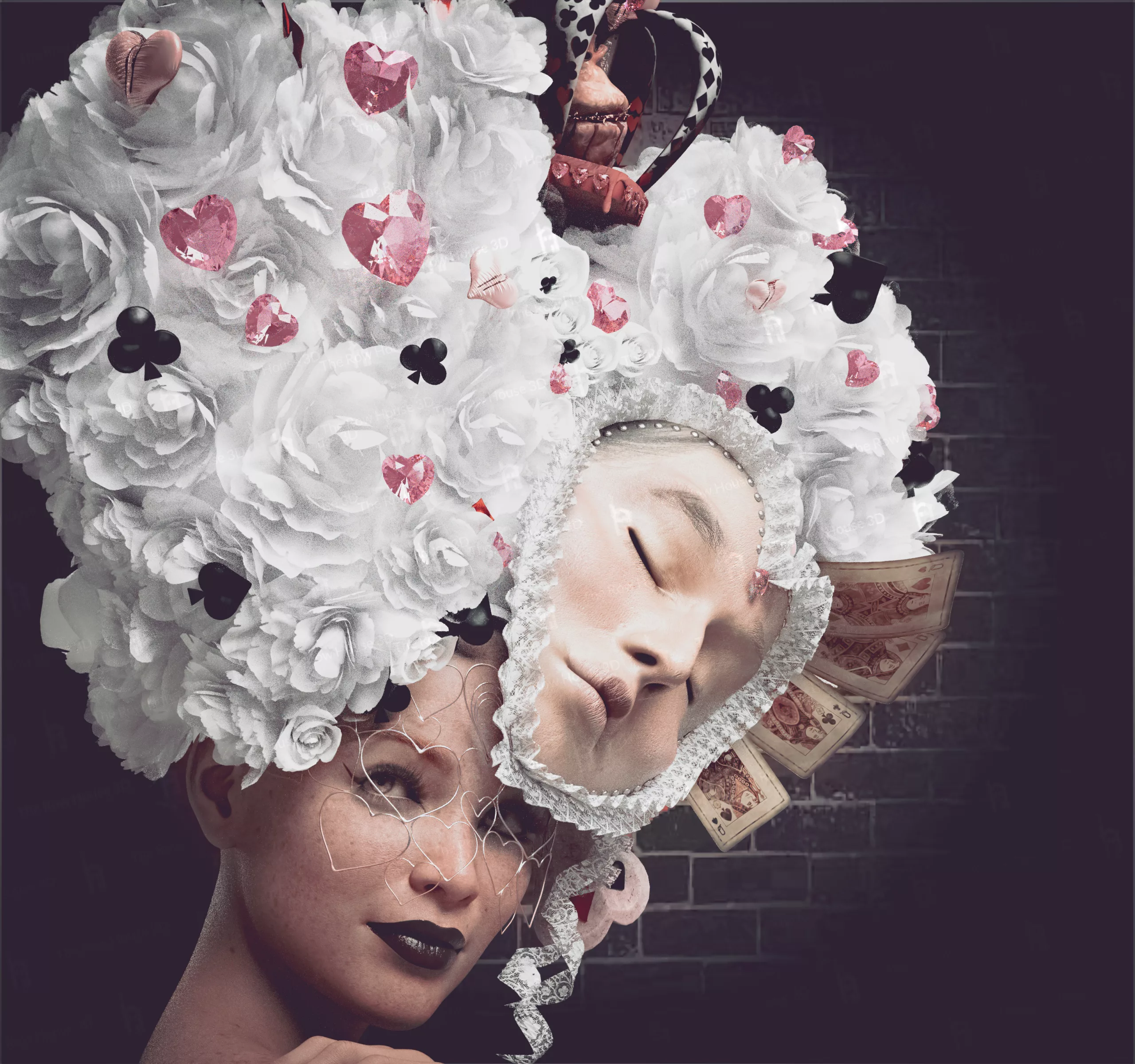 Elisabetta La Rein Magical Headdress For Genesis 9, 8.1, and 8