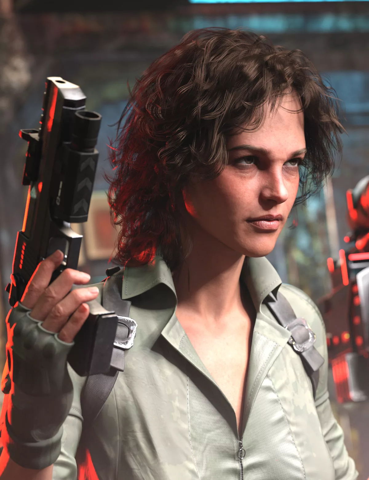 HS Chaerine Frizz Hair for Genesis 9 and 8