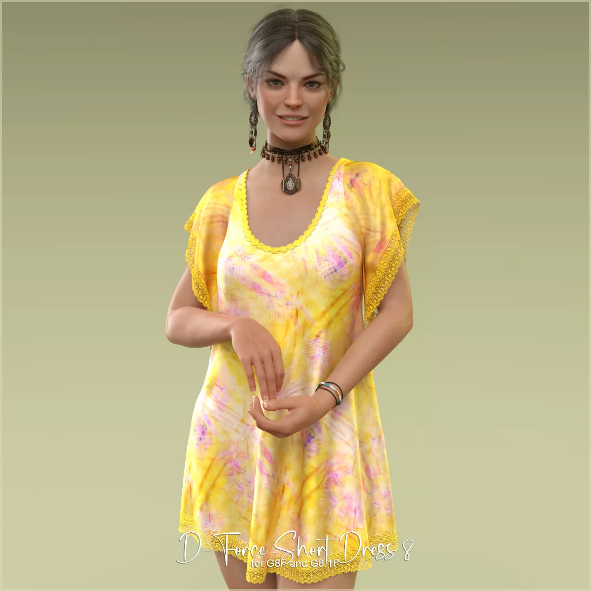 D-Force Short Dress8 for G8F & G8.1F