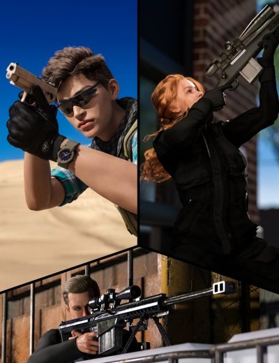 posesforarmyweapon01forgenesis8and900maindaz3d