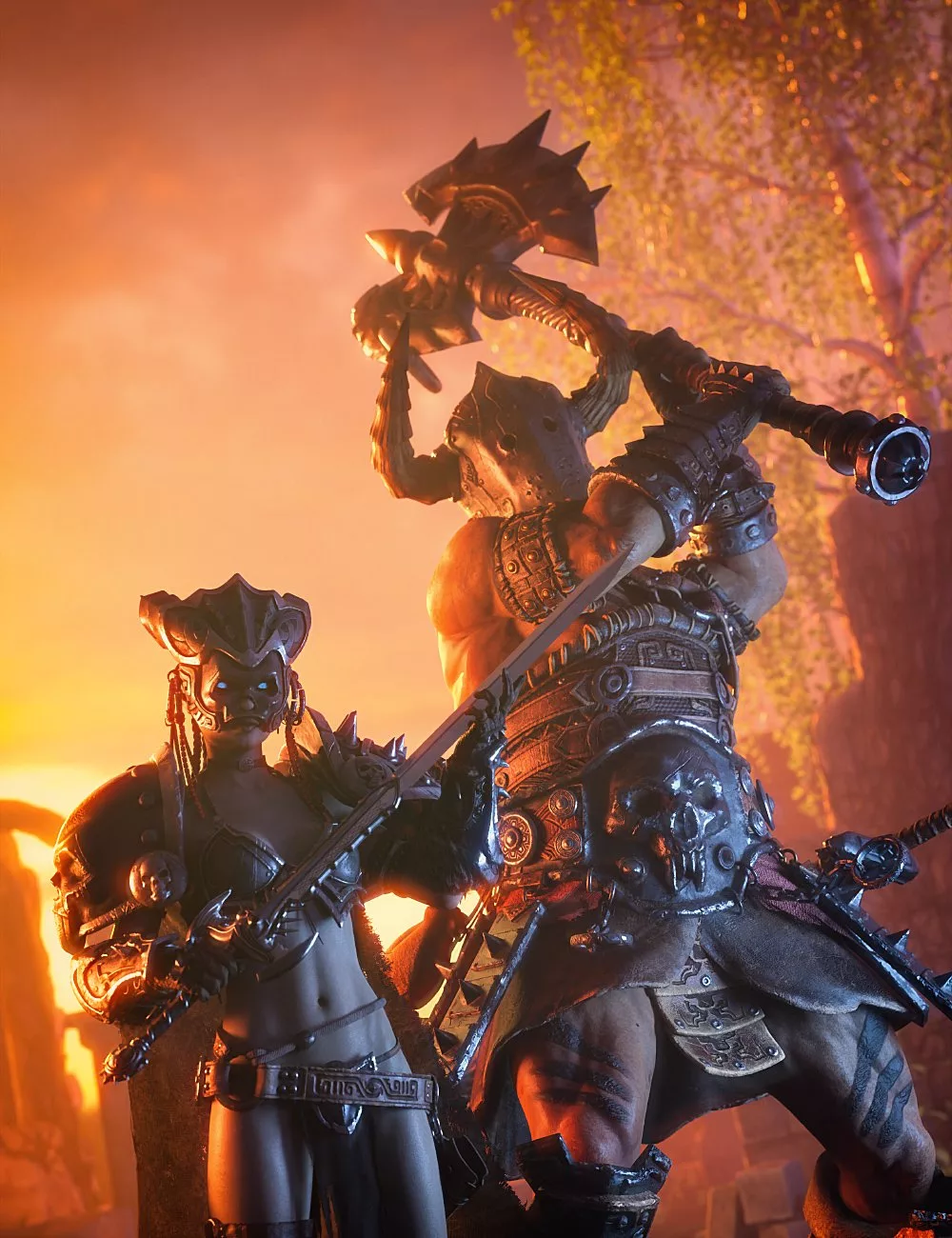 STF Kadis - Legendary Armor for Genesis 9 and Genesis 8 Female