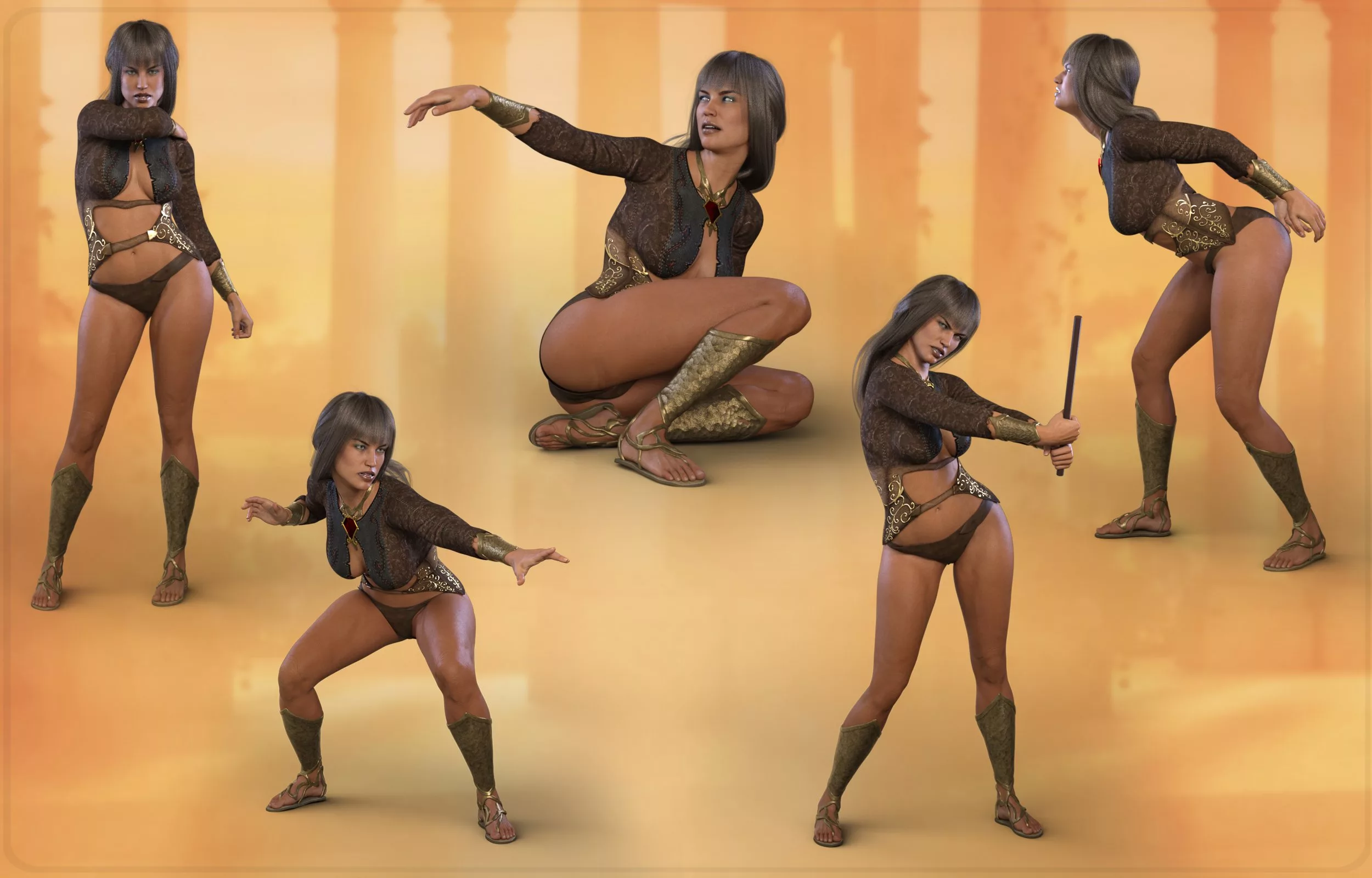 Z Valiant Spirit - Poses for Genesis 8 Female and Olympia 8