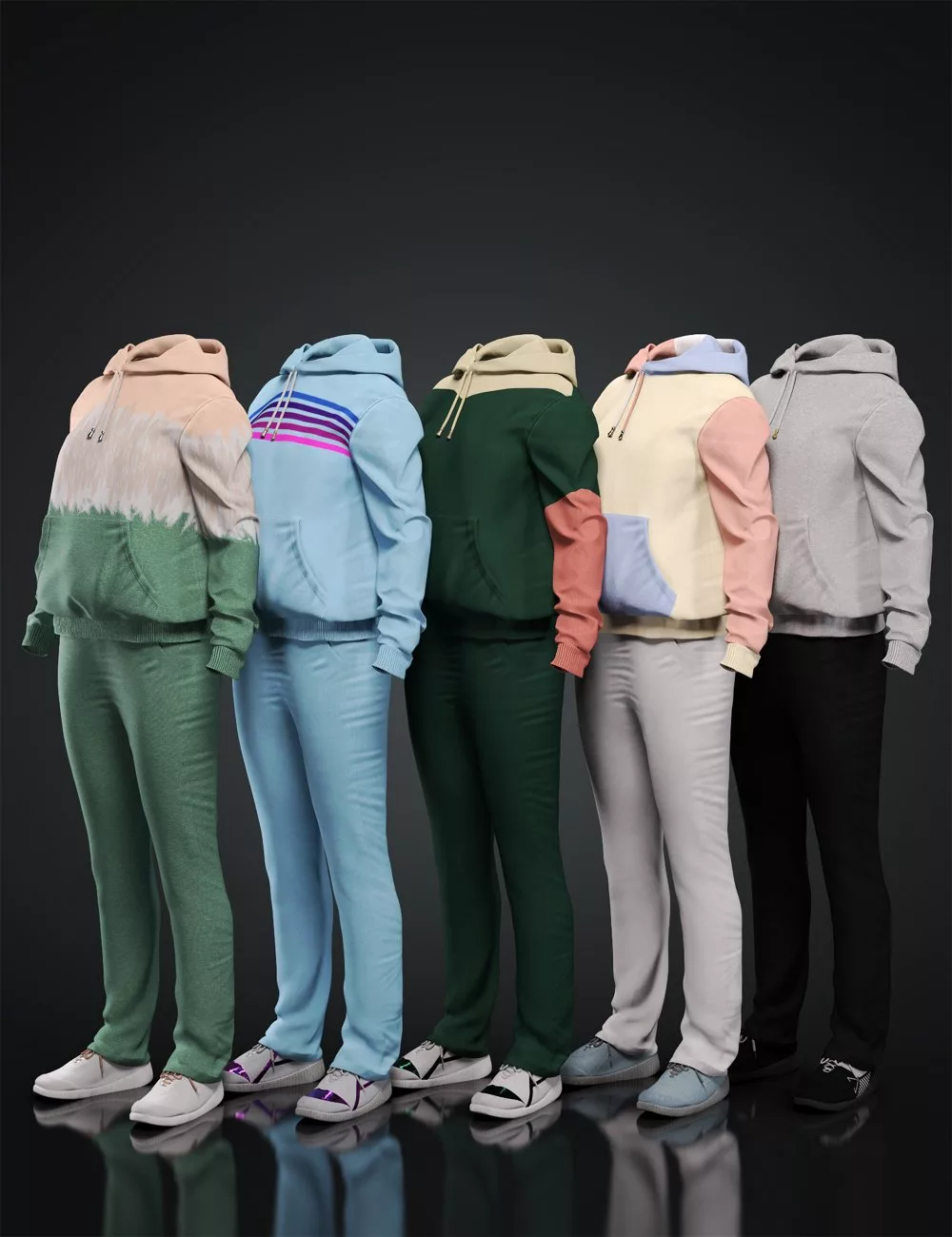 Textures for dForce Core Zone Outfit