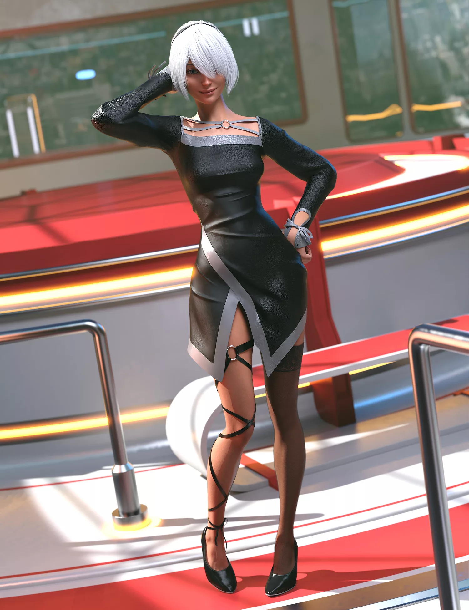 Qan Lovely Outfit for Genesis 9