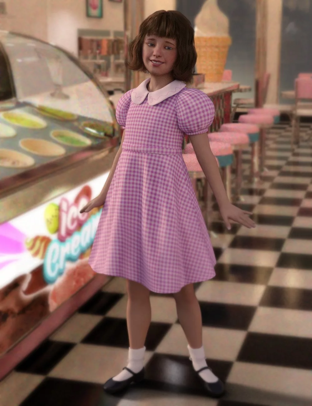 Child Betsy and Outfit for Genesis 8 Female