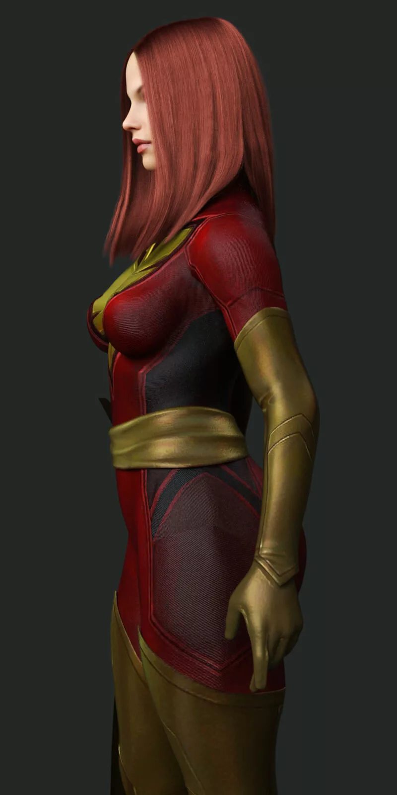 Dark Phoenix Outfit for G8F