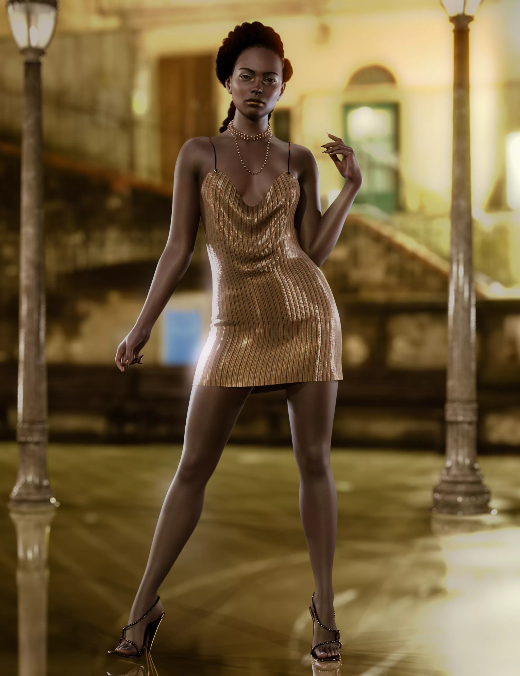 dForce CB Lala Clothing Set for Genesis 9