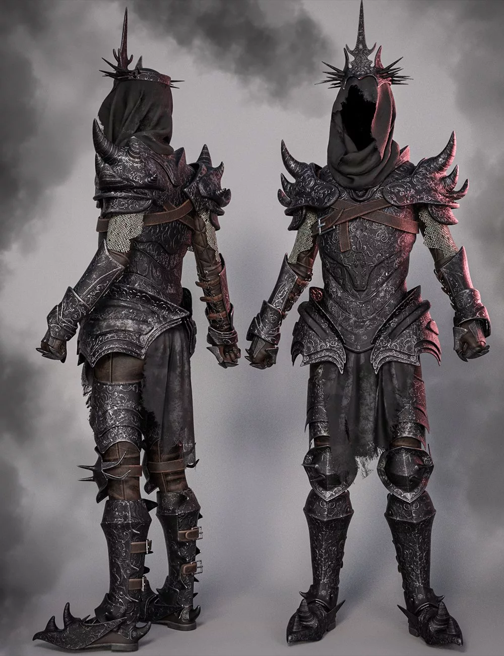 dForce Demon Servant Outfit for Genesis 9