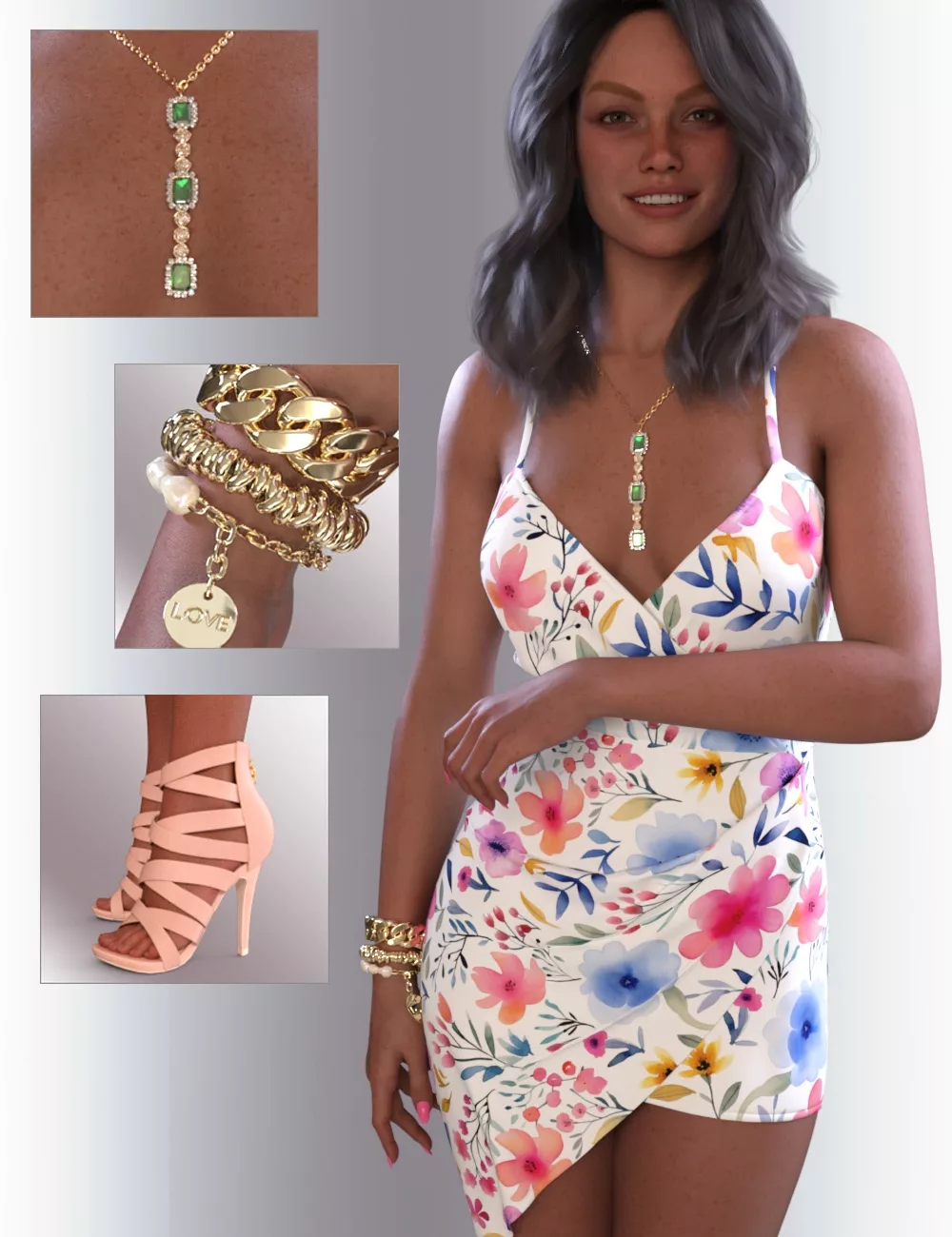 dForce Ella Outfit for Genesis 9 Feminine