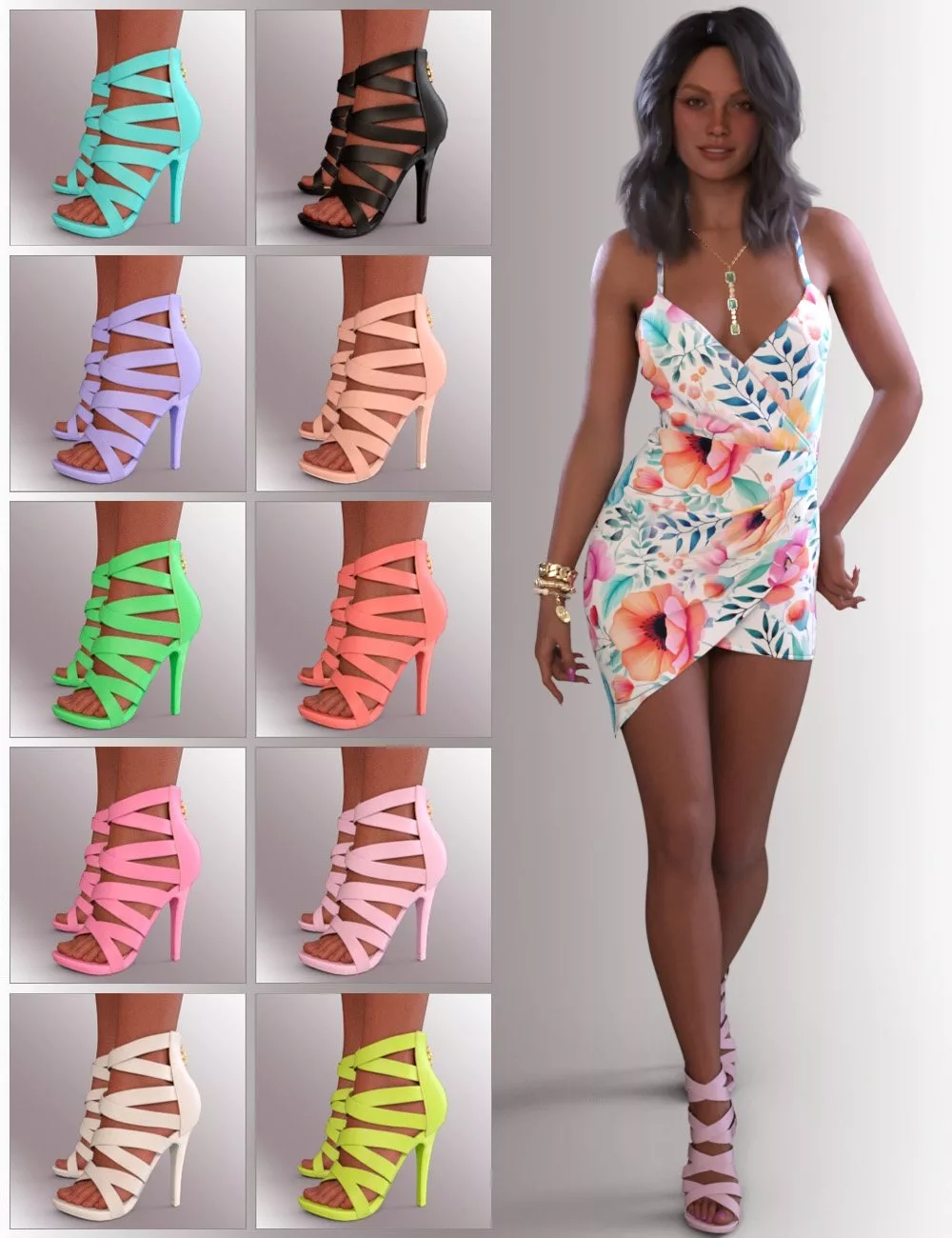 dForce Ella Outfit for Genesis 9 Feminine