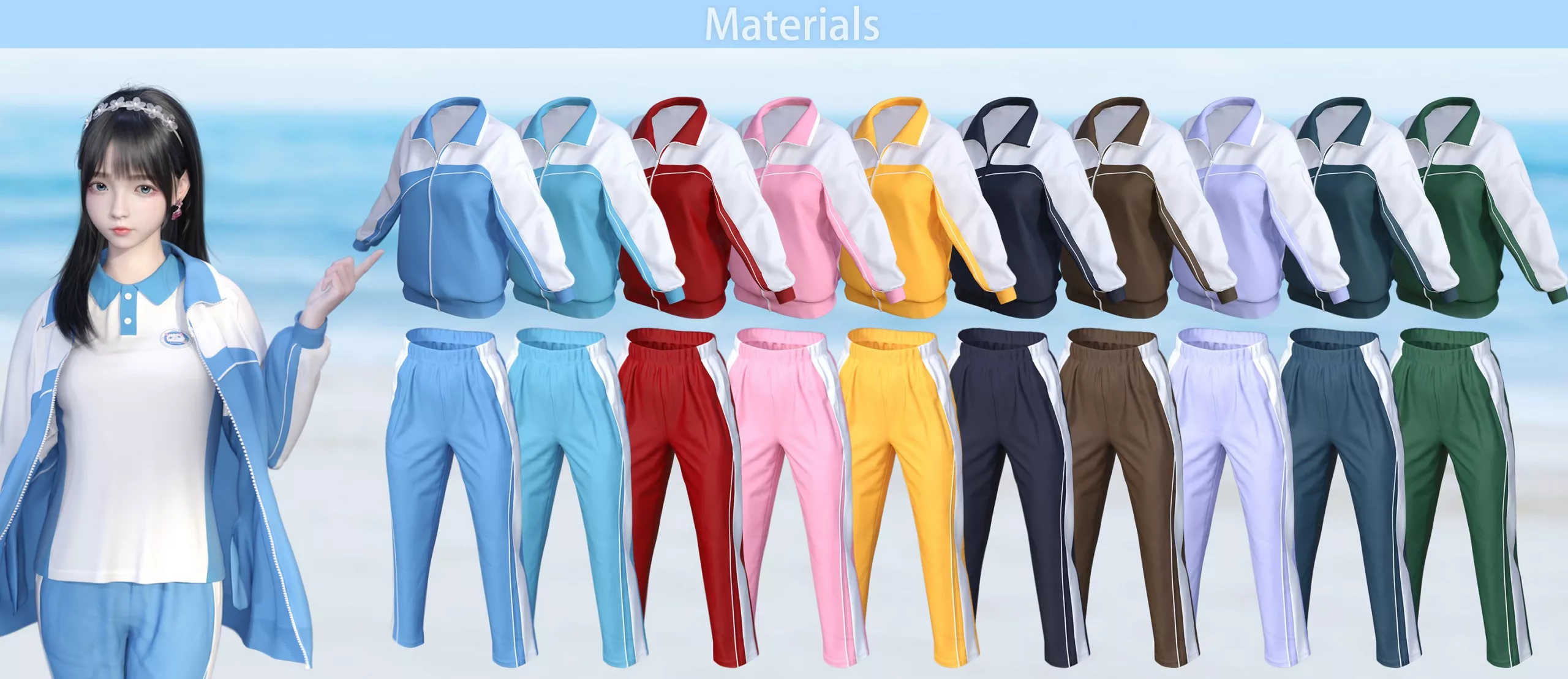 dForce SU Spring School Uniform for Genesis 8 and 8.1 Females