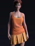 dForce Tank Top Outfit for Genesis 8 and 8.1 Females