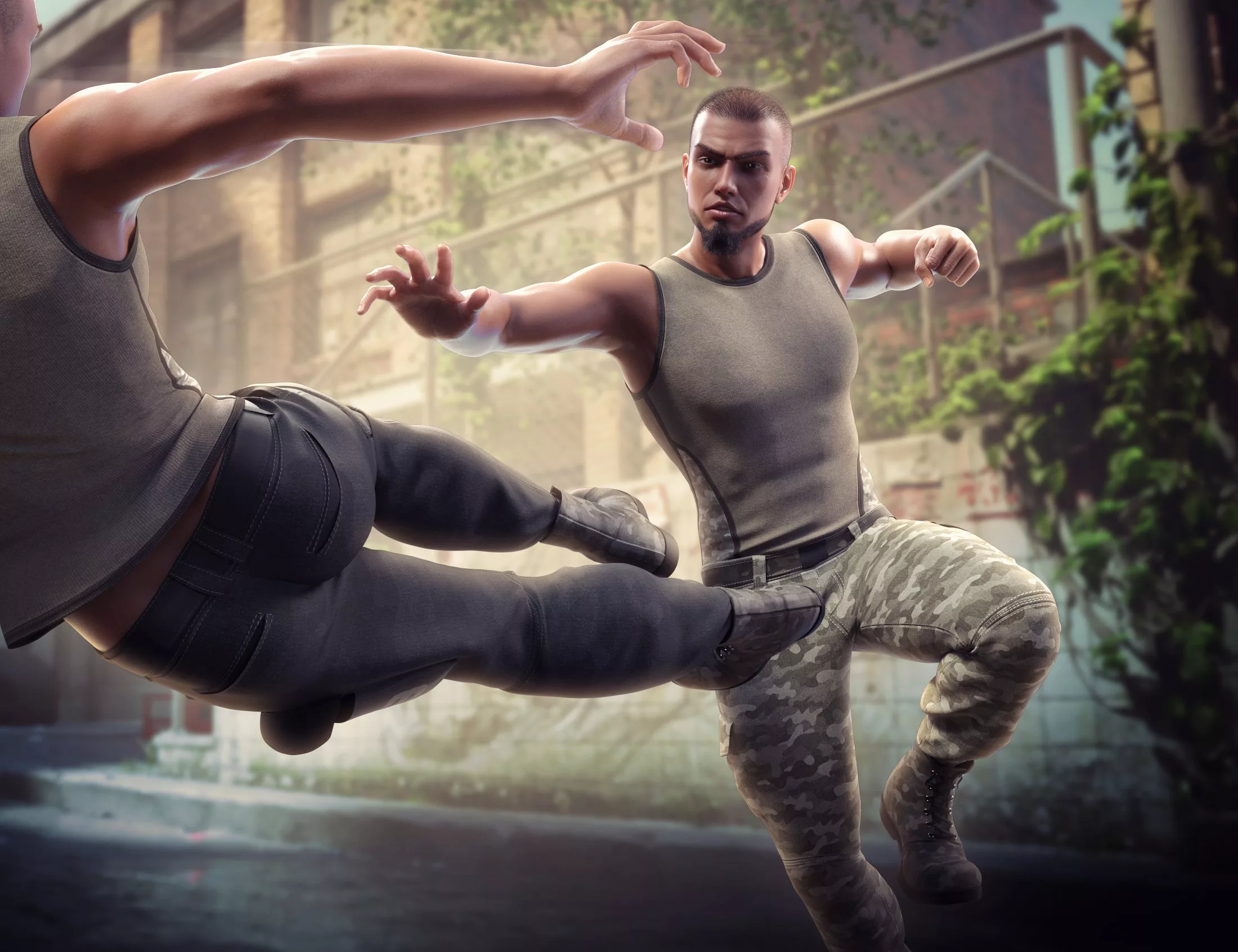 dForce Urban Military Outfit for Genesis 9, 8.1, and 8