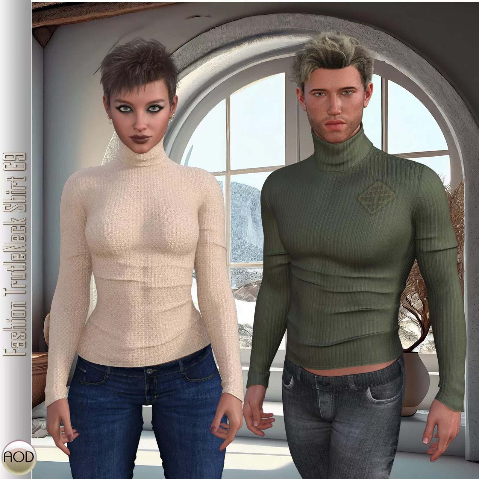 Fashion TrutleNeck Shirt G9