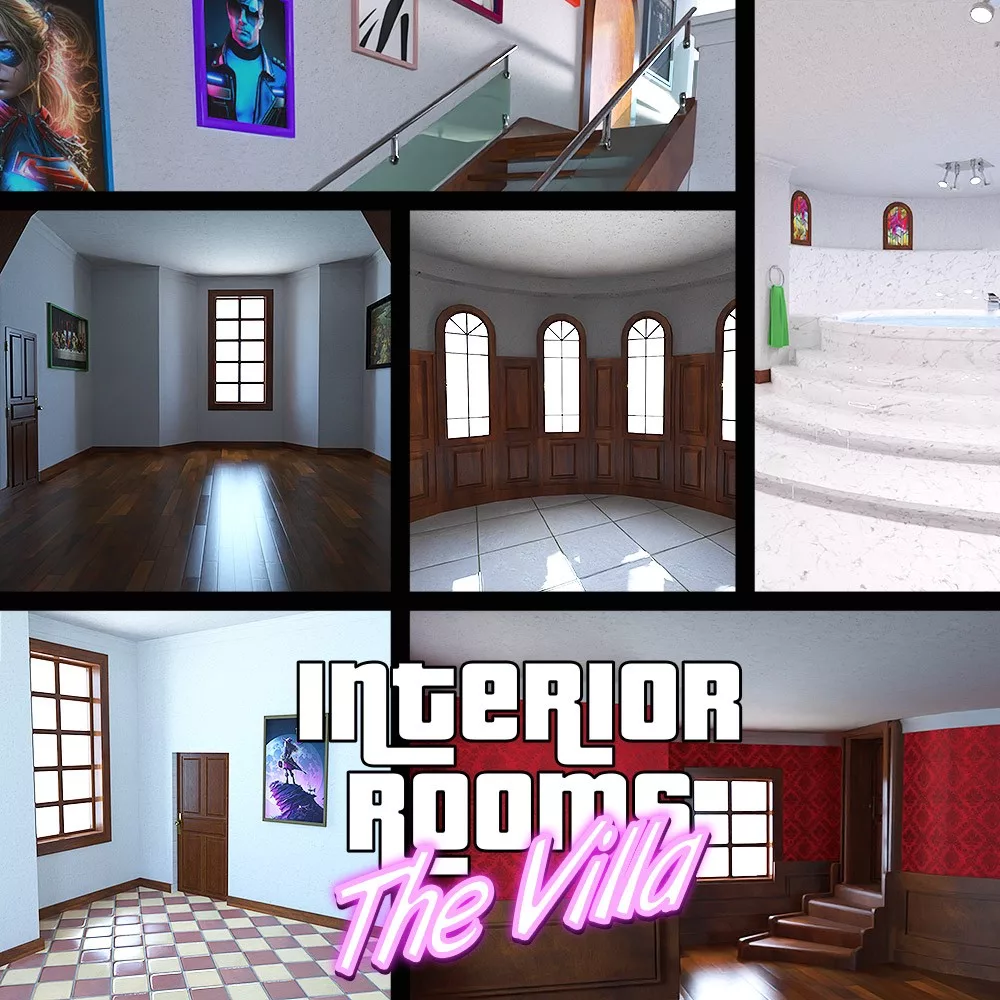 The Villa - INTERIOR ROOMS for Daz Studio
