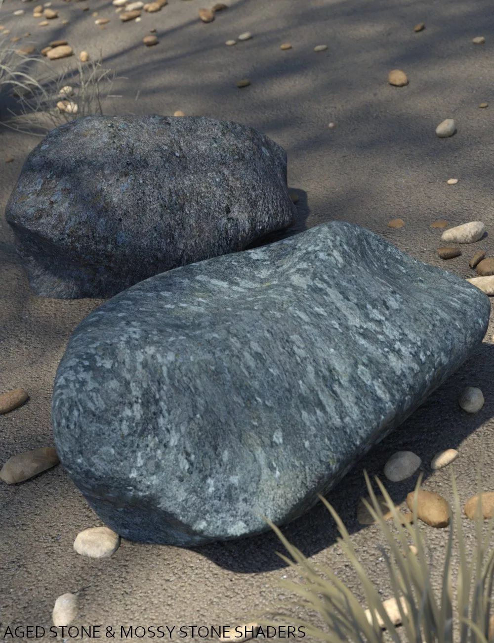 Grunge Brick, Stone, and Ground Iray Shaders Vol 1