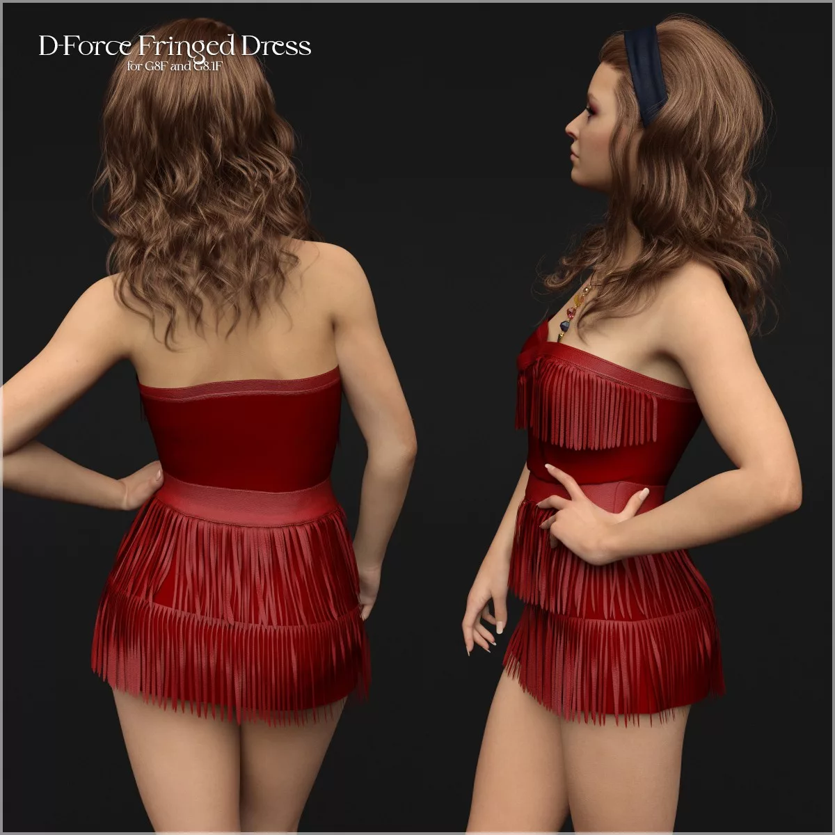 D-Force Fringed Dress for G8F and G8.1F
