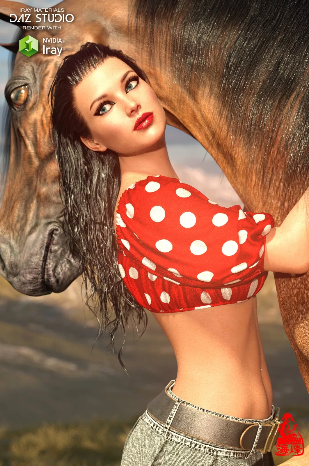 dForce Ruched Crop Top for Genesis 8 & 8.1 Females and Genesis 9 Feminine