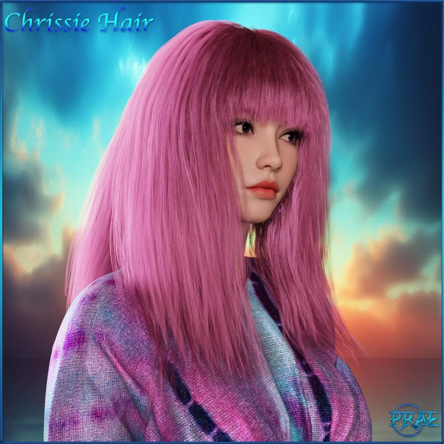 Prae-Chrissie Hair For G8/G9 Daz