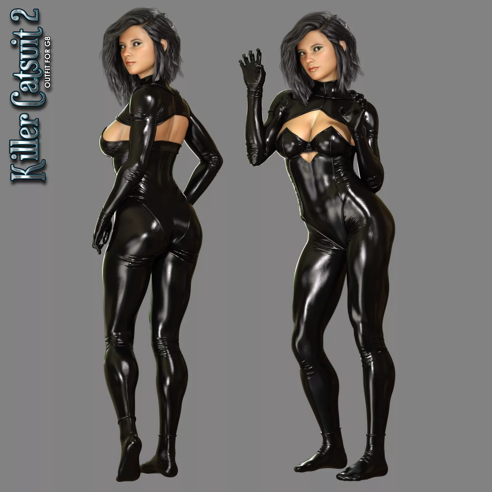 Exnem Killer Catsuit 2 for Genesis 8 Female