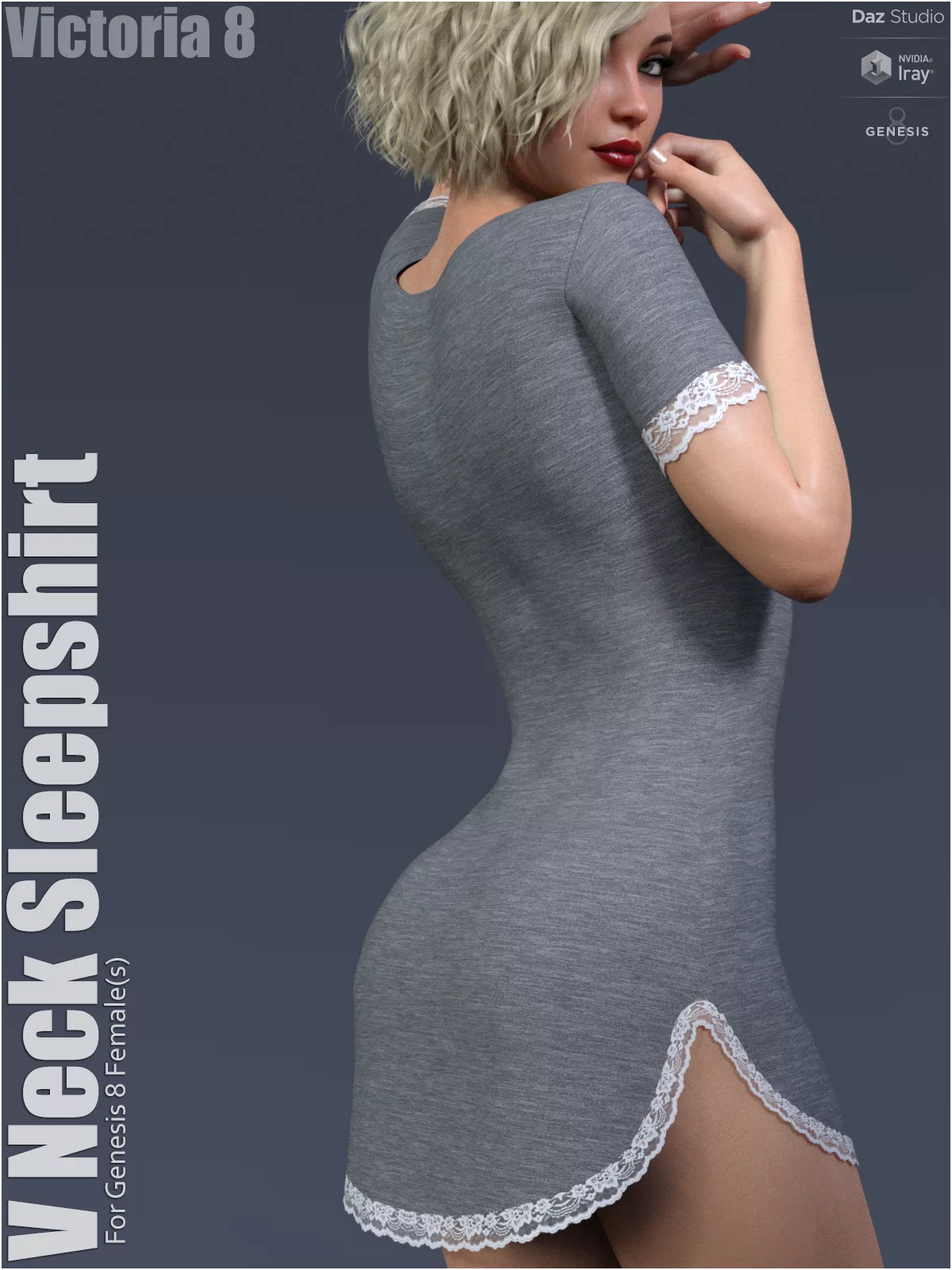 dforce V Neck Sleepshirt