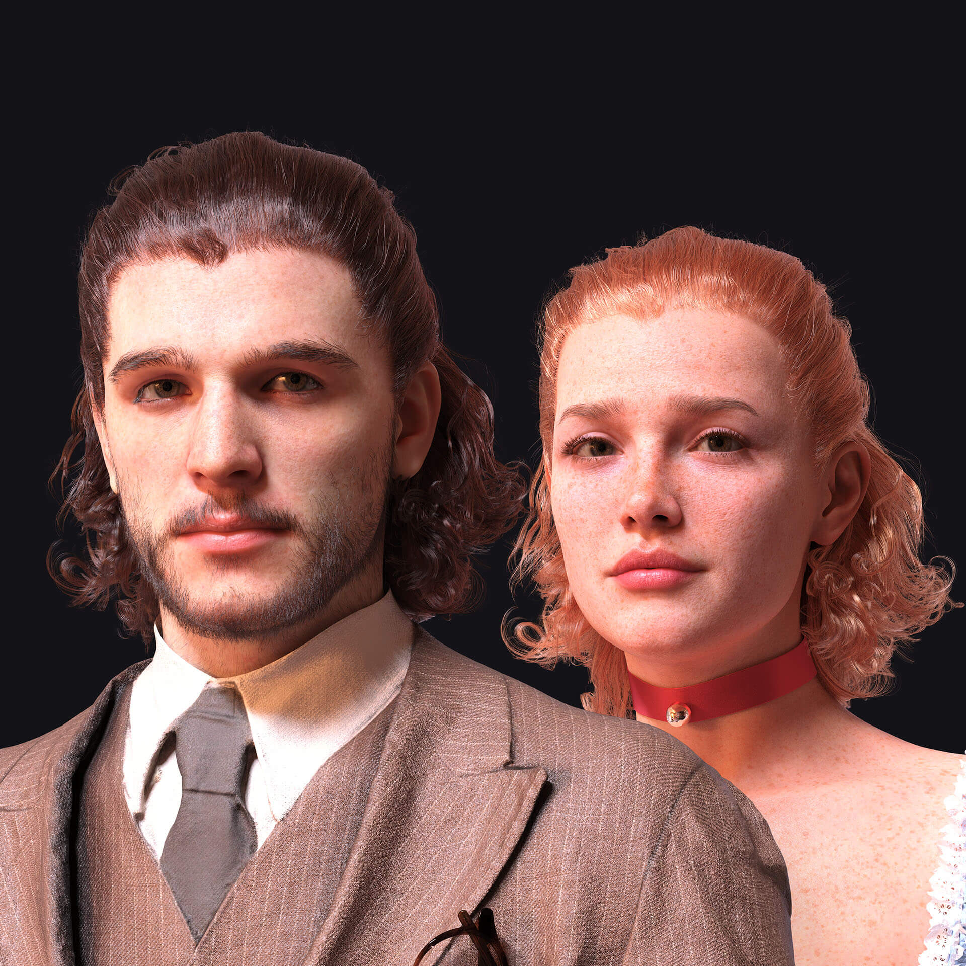 Loose Half-Bun Hair for Genesis 9 Loose Half-Bun Hair for Genesis 9