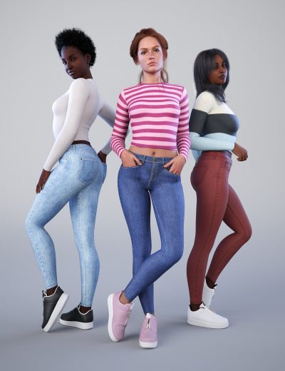 nghighwaistskinnyjeansoutfitposesforgenesis9andvictoria900maindaz3d1