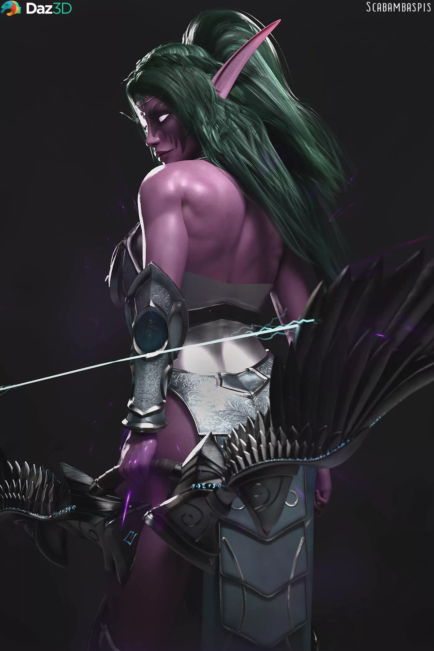 Night Elf Sentinel for Genesis 8 and 8.1 Female