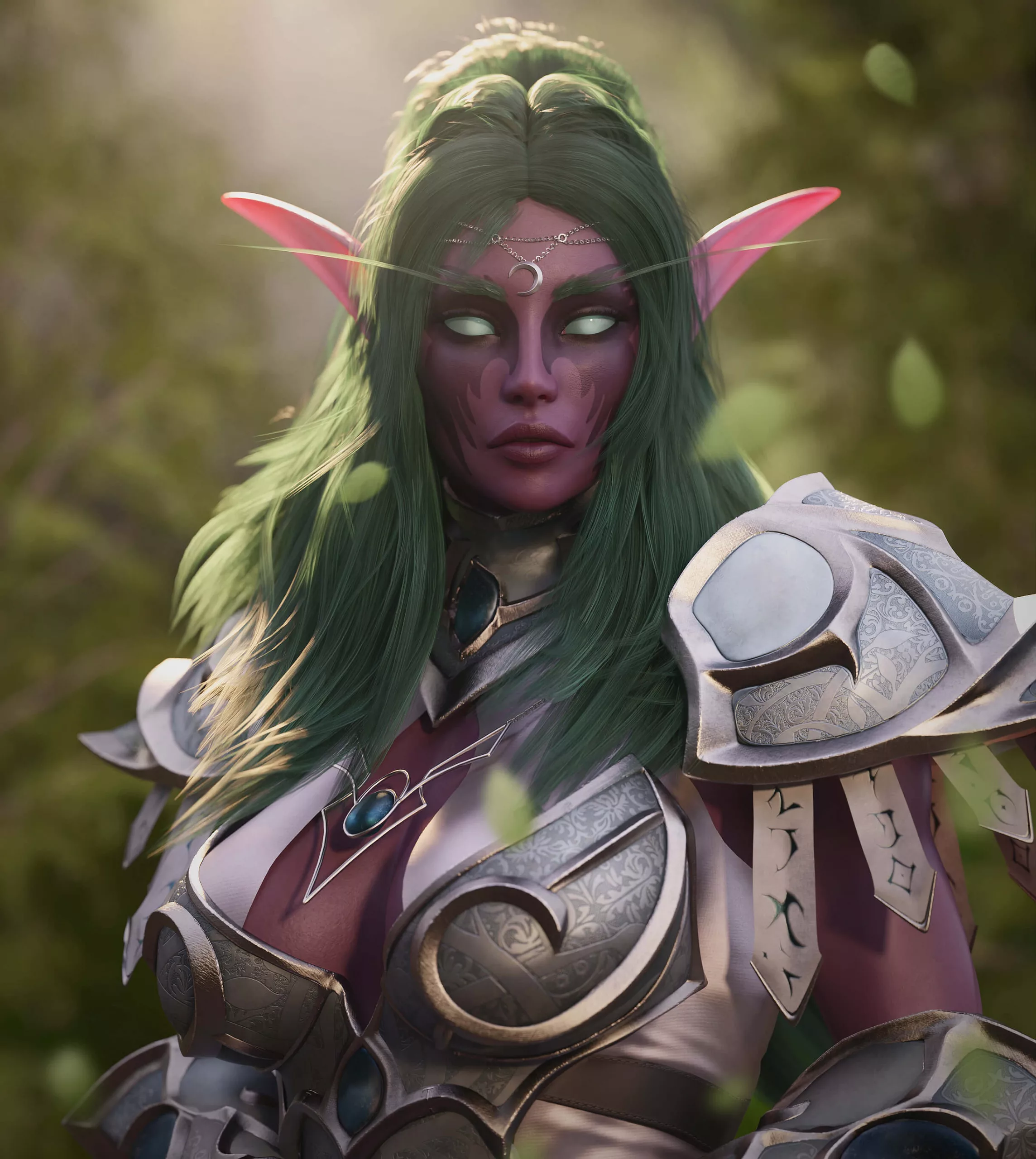 Night Elf Sentinel for Genesis 8 and 8.1 Female