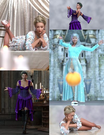 princessfaeriesandknightsposebundle00maindaz3d1