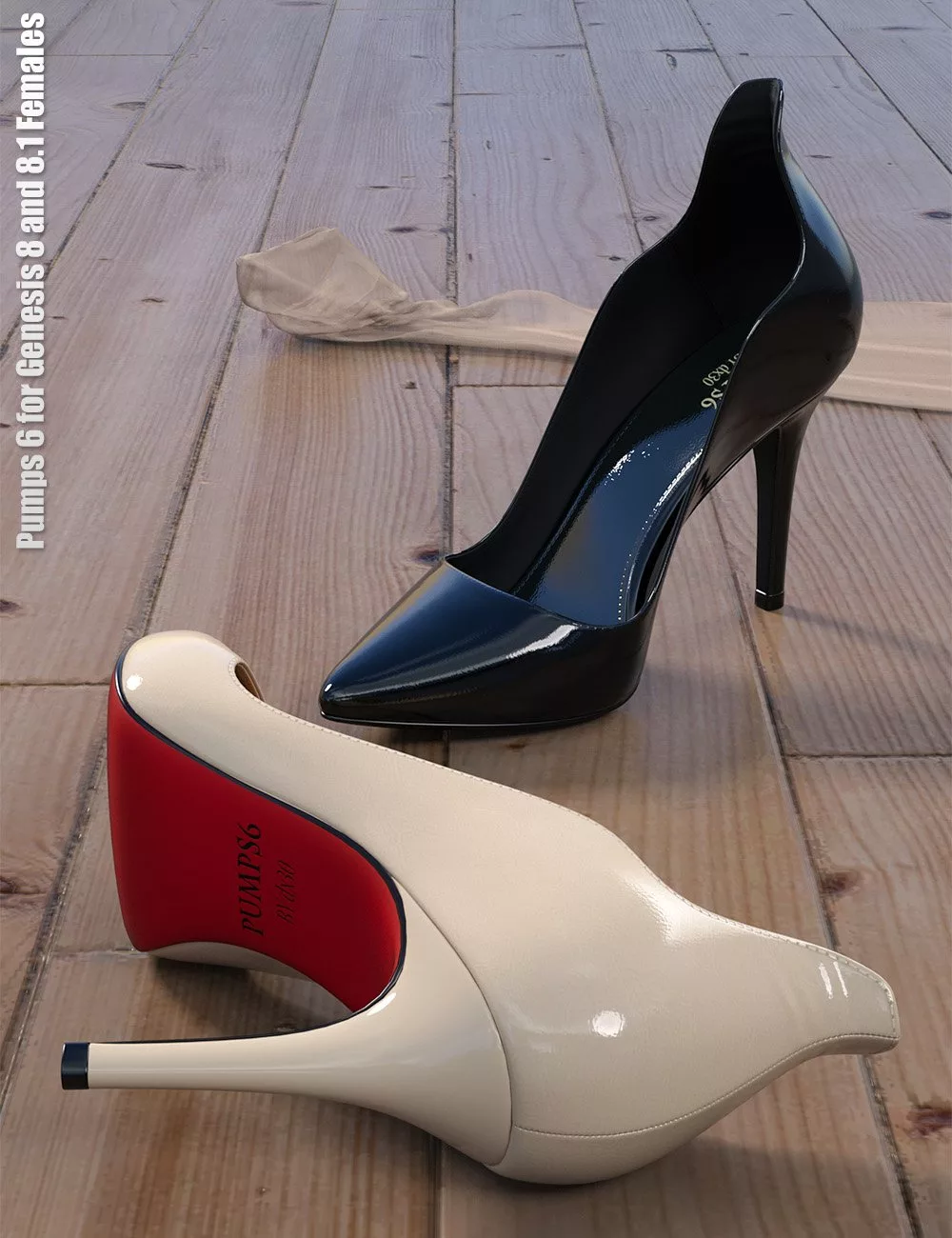 Pumps 6 for Genesis 8 and 8.1 Females