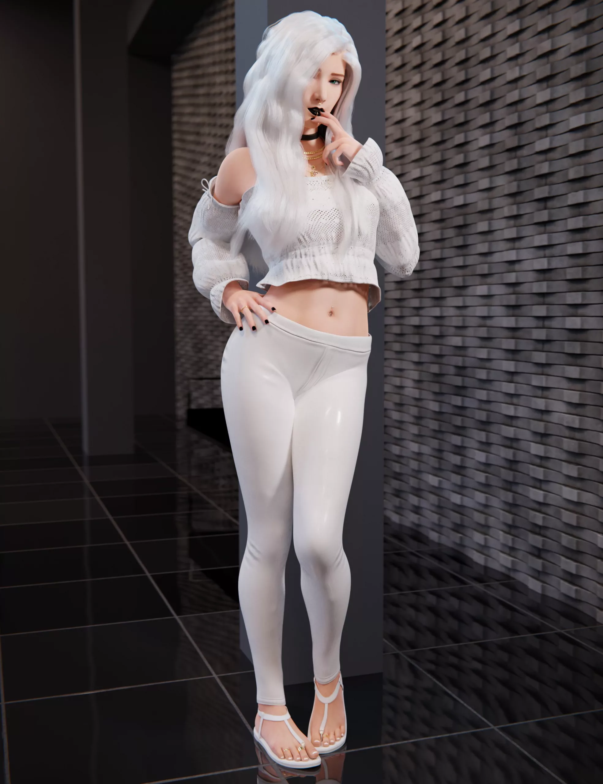 Roxie TStrap Sandals for Genesis 9, 8.1 and 8