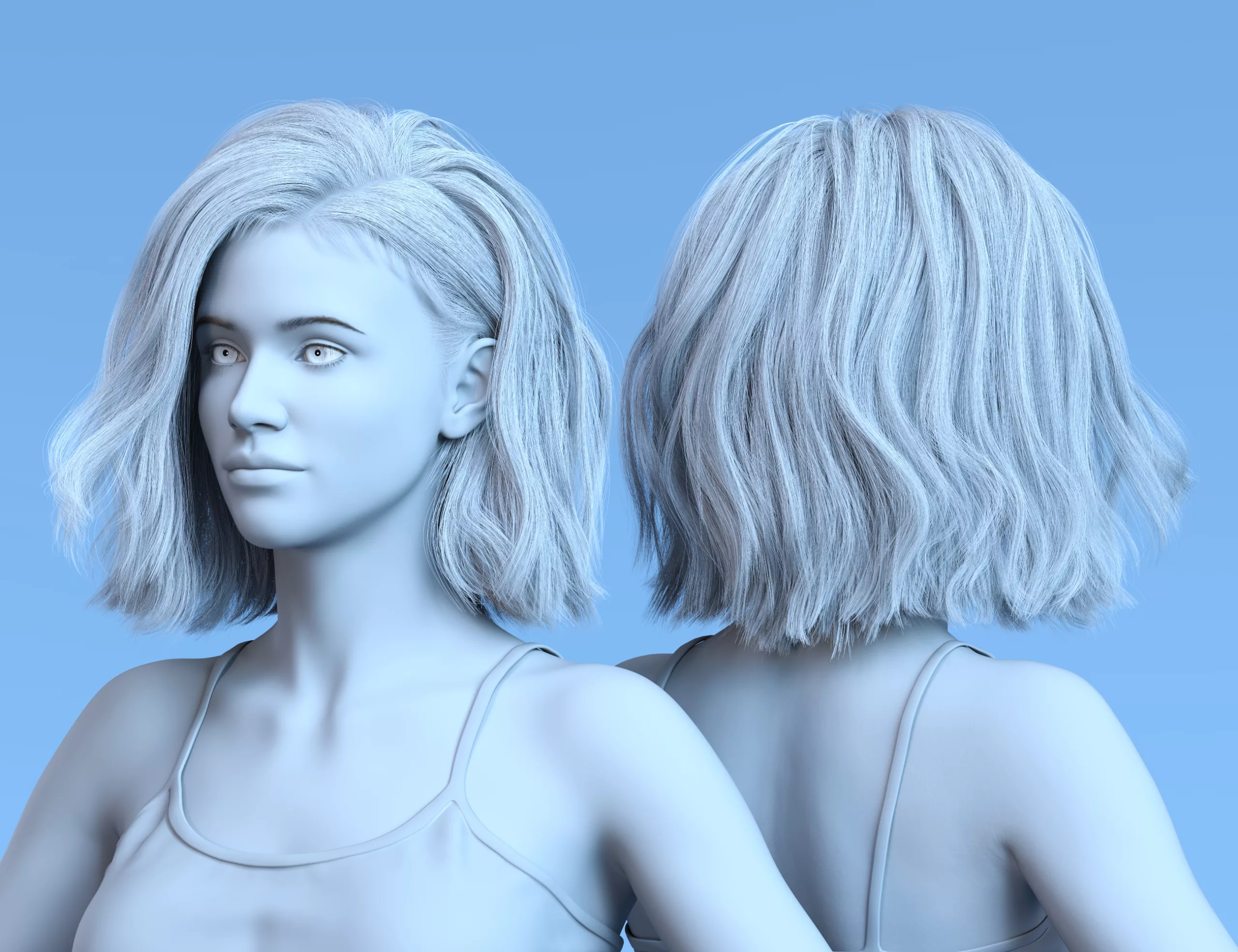 Selena Medium Hair for Genesis 9